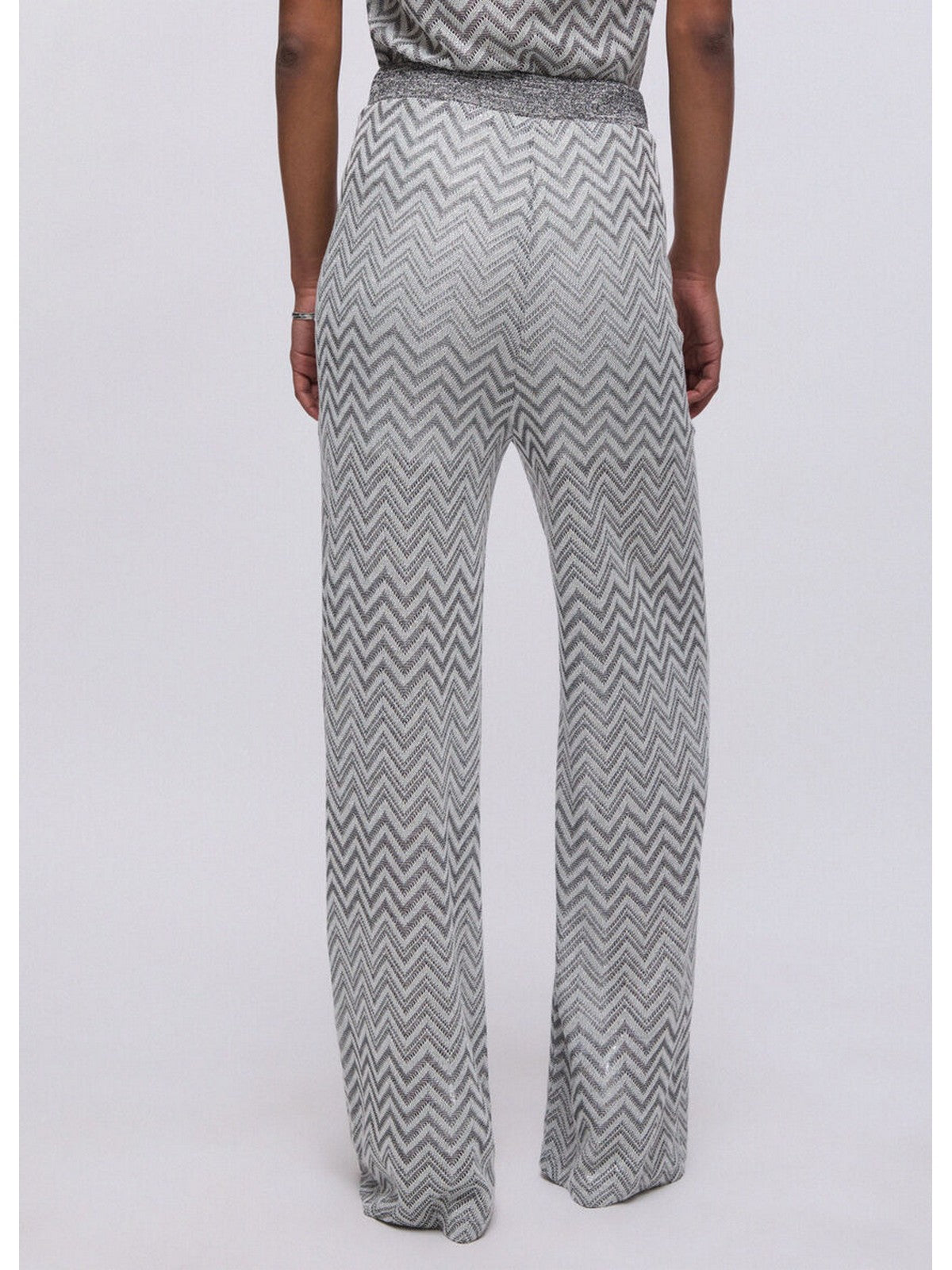 LIU JO BEACHWEAR Pantalone Donna VA6176J3878 C3887 Nero/silver lux gioboutiqueweb