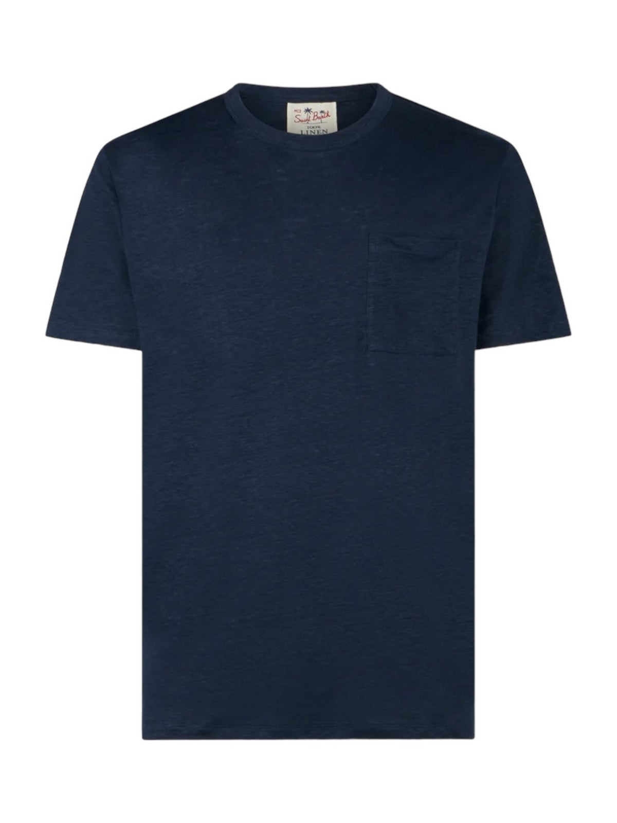 Camiseta MC2 Saint Barth y Pole masculino de Echstasea 00320f azul