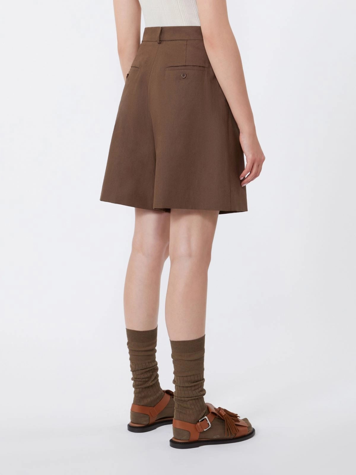 MAX MARA WEEKEND Pantaloncino Donna WKDECUBA 2615141022600 013 CIOCCOLATO gioboutiqueweb