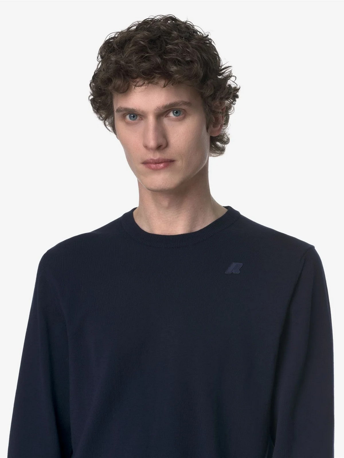 K-WAY Maglia Uomo Sebastien Cotton Ps K4122YW K89 BLUE DEPTH gioboutiqueweb