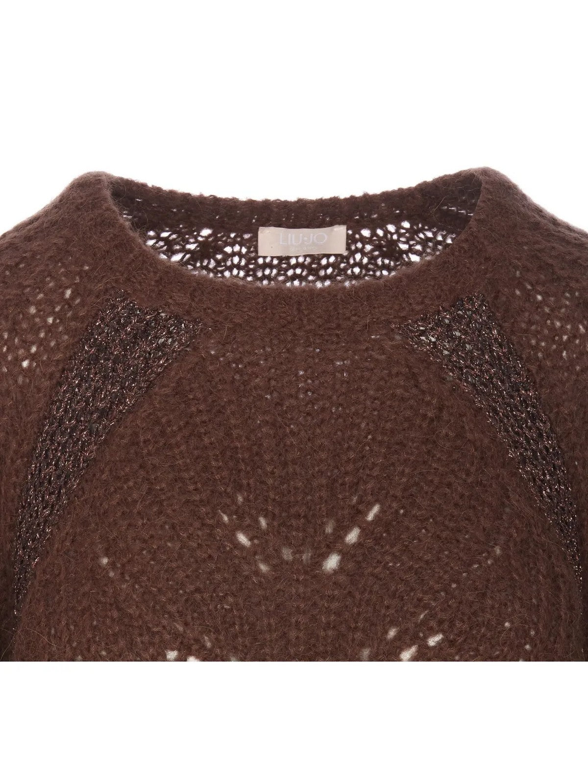 LIU JO WHITE Maglione Donna WF4527MAG71 91218 Marrone gioboutiqueweb