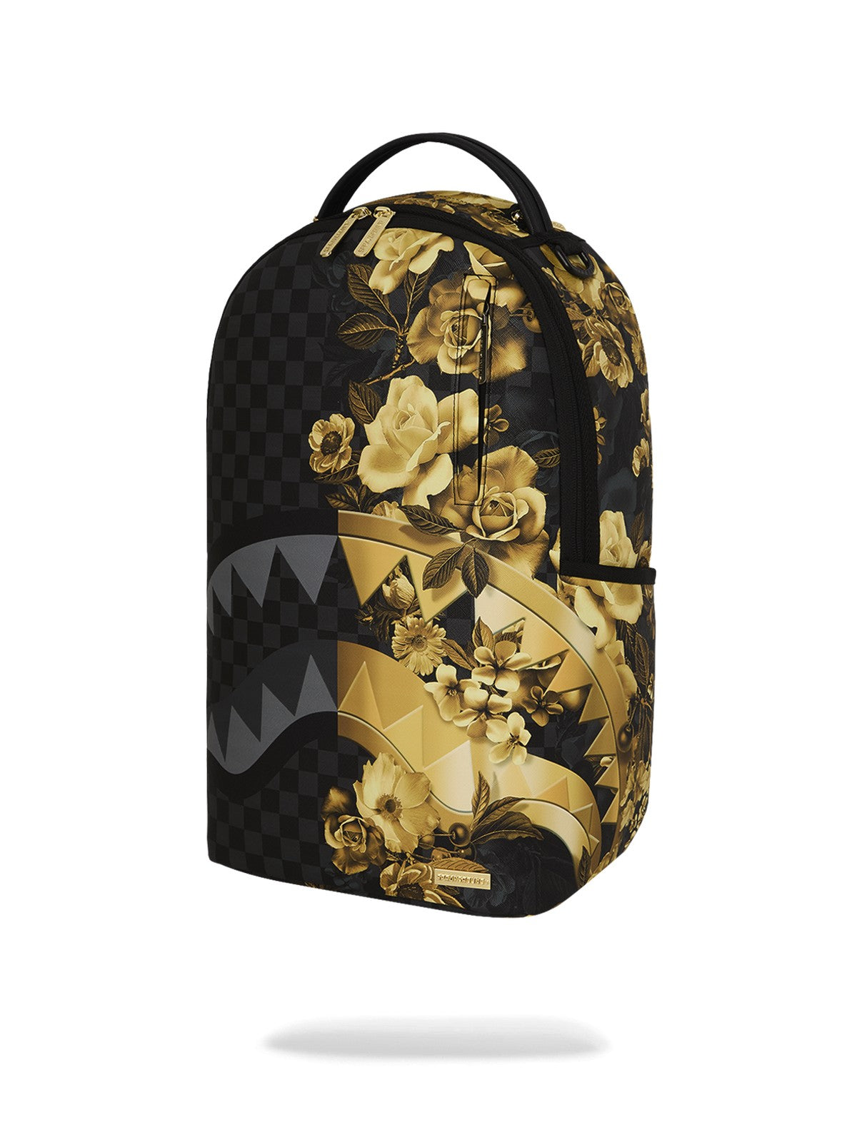 SPRAYGROUND Zaino Unisex adulto GOLD FLORAL REMIX DLXSV BACKPACK 910B8683NSZ Nero gioboutiqueweb