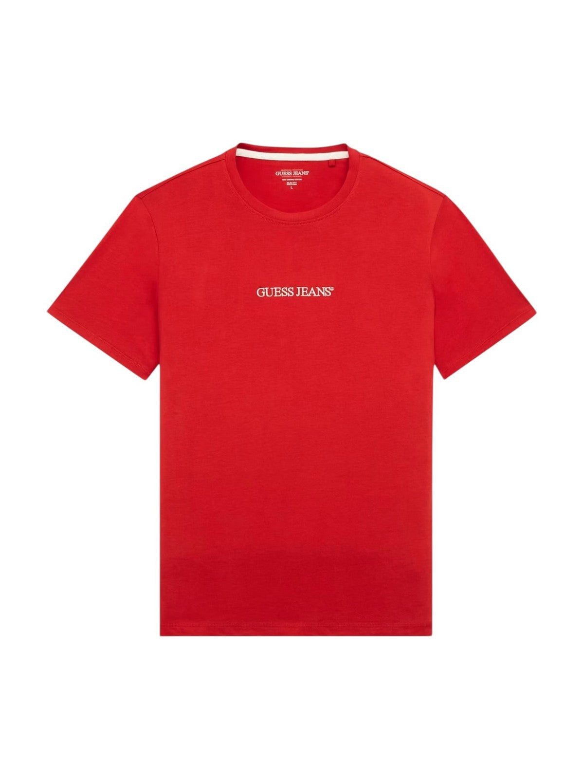 GUESS T-shirt Uomo GJ SS CN SLIM LOGO EMBRO TEE M4YI52 K8HM0 G585 RUGBY RED