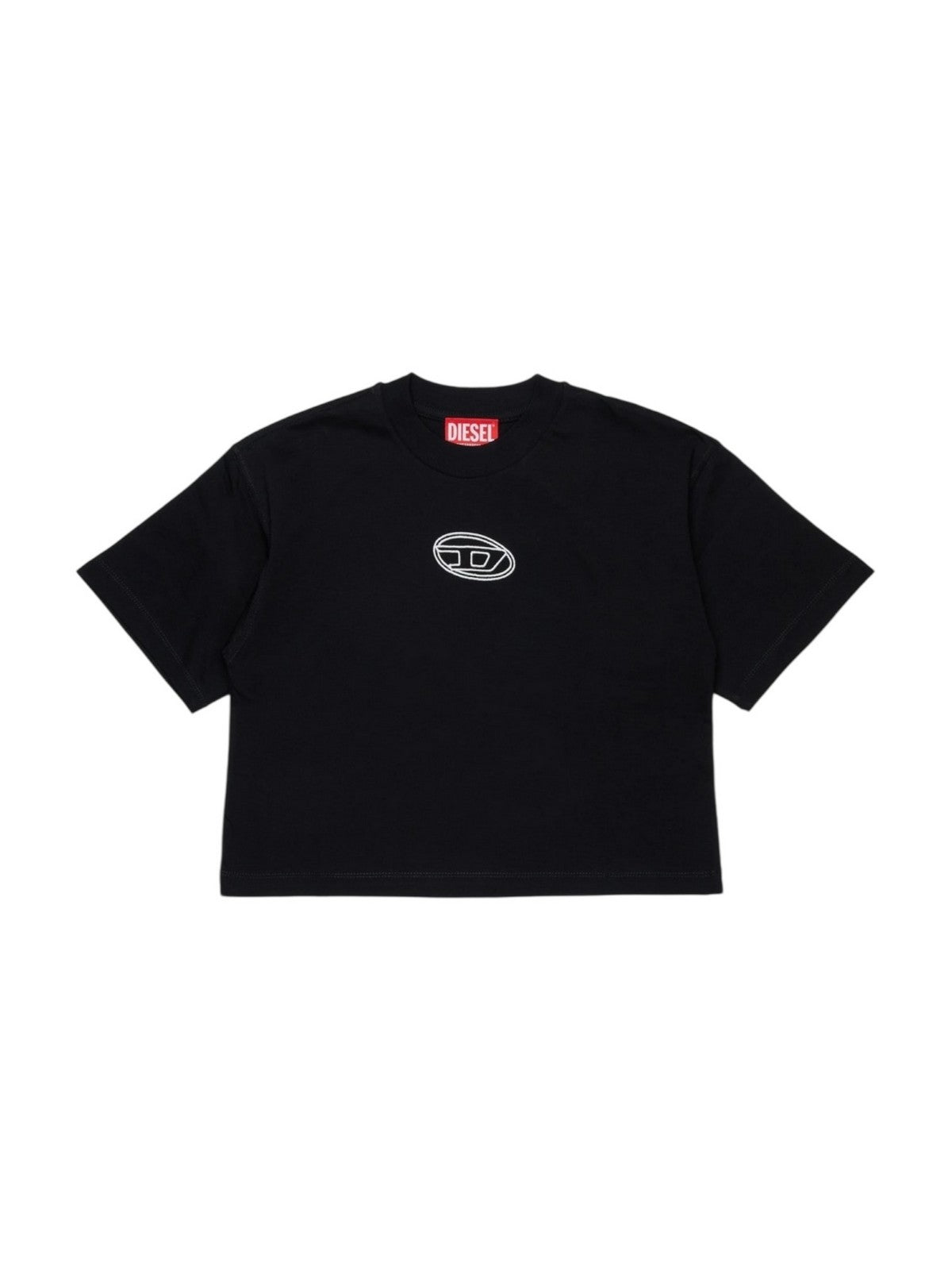 DIESEL T-shirt Bambine e ragazze J02428 00YI9 K900 Nero gioboutiqueweb