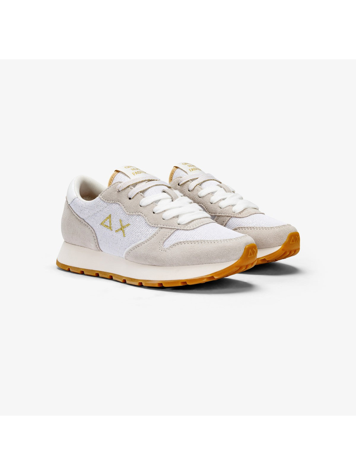SUN68 Sneaker Donna Ally glitter textile Z34203 01 Bianco gioboutiqueweb