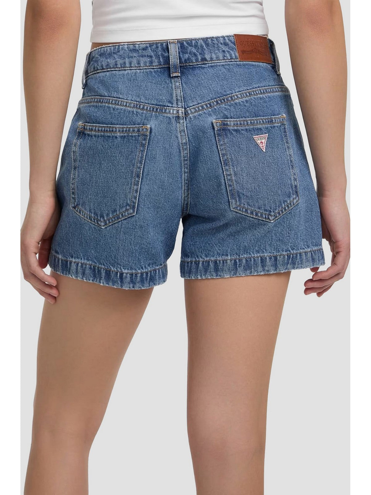 GUESS Pantalocino Donna GJ HIGHWAIST MOM SHORT W5GD0S D5O13 GJLV GJ LIGHT VINTAGE WAS gioboutiqueweb