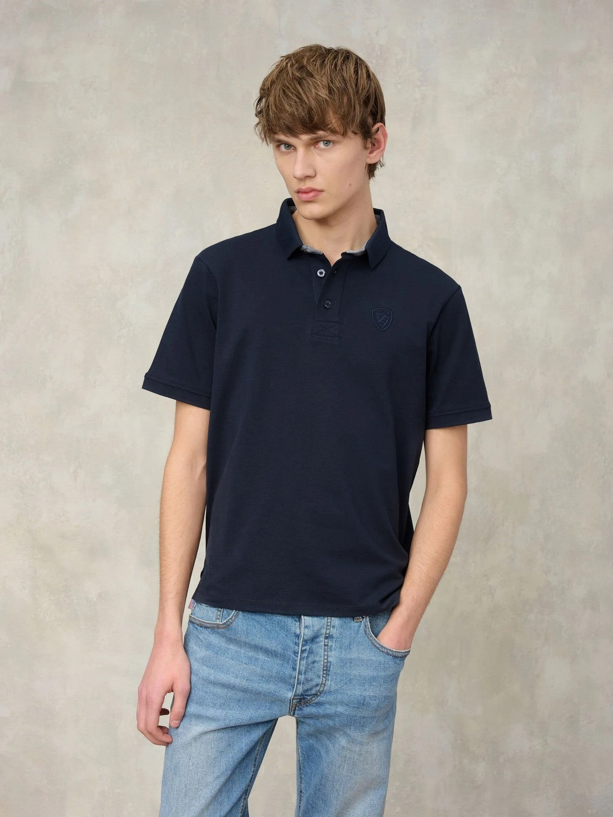 BLAUER Polo Uomo PHILP 26SBLUT02321 007481 888 Blu gioboutiqueweb