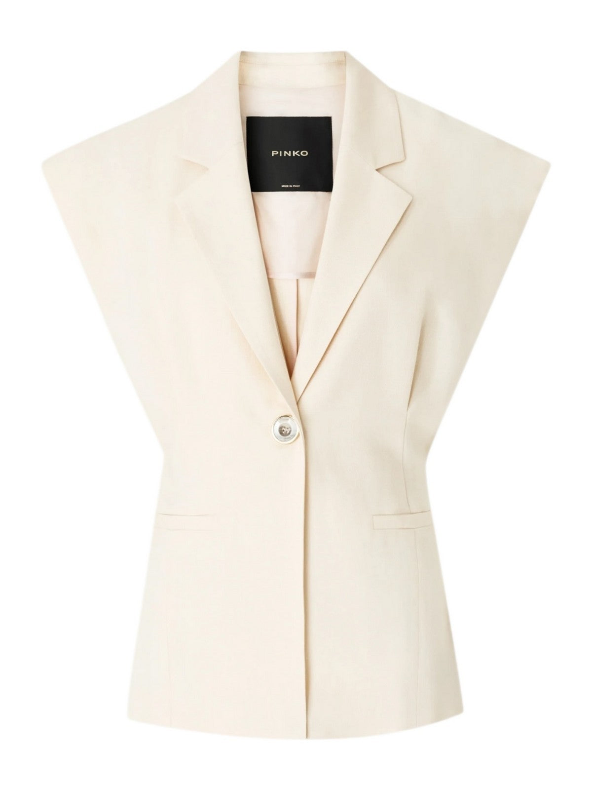 PINKO Gilet Donna FLOELLA GIACCA FRISOTTINO 106509-A2W6 C00 BIANCO CIGNO gioboutiqueweb