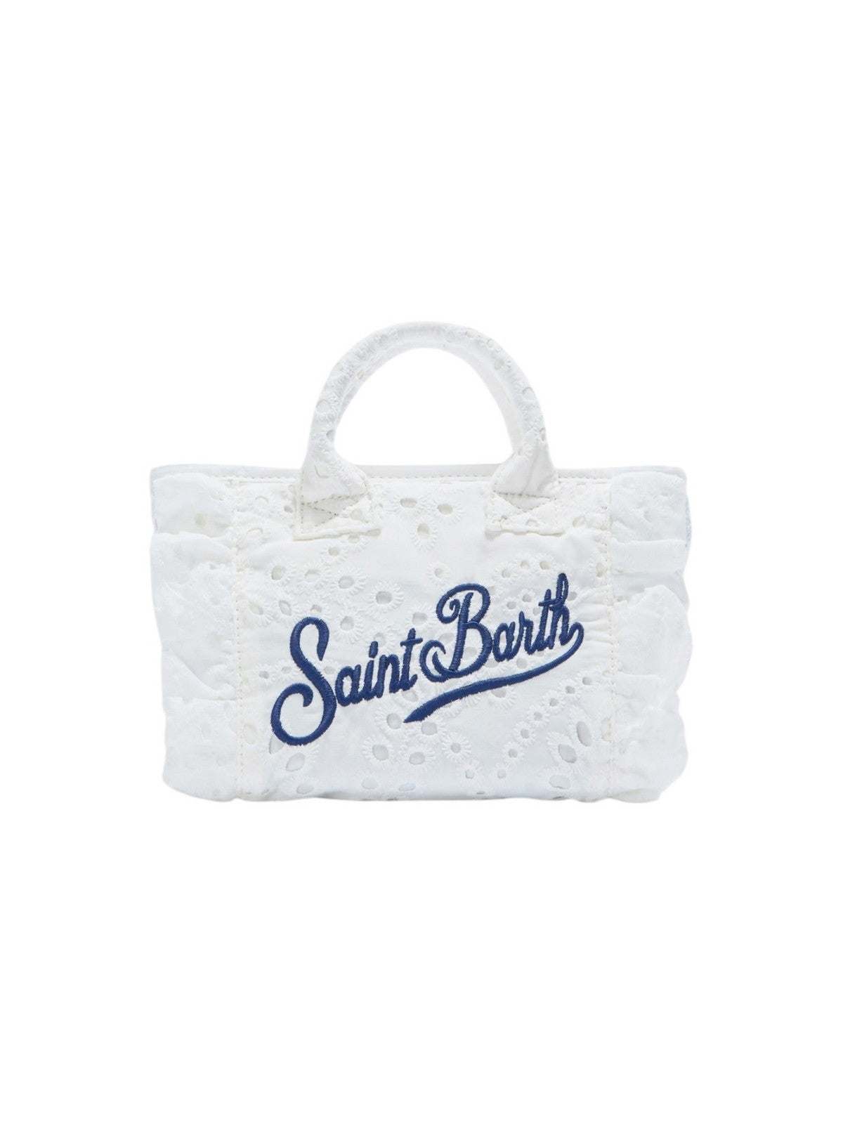 MC2 SAINT BARTH Borsa Donna VANITY MINI VOLANT 00434L COTTON FLOWER EMBROIDERY 01 EMB