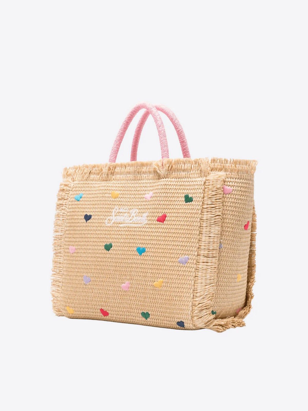 MC2 SAINT BARTH Borsa Donna COLETTE STRAW N 00344L MINI HEARTS COL EMB gioboutiqueweb