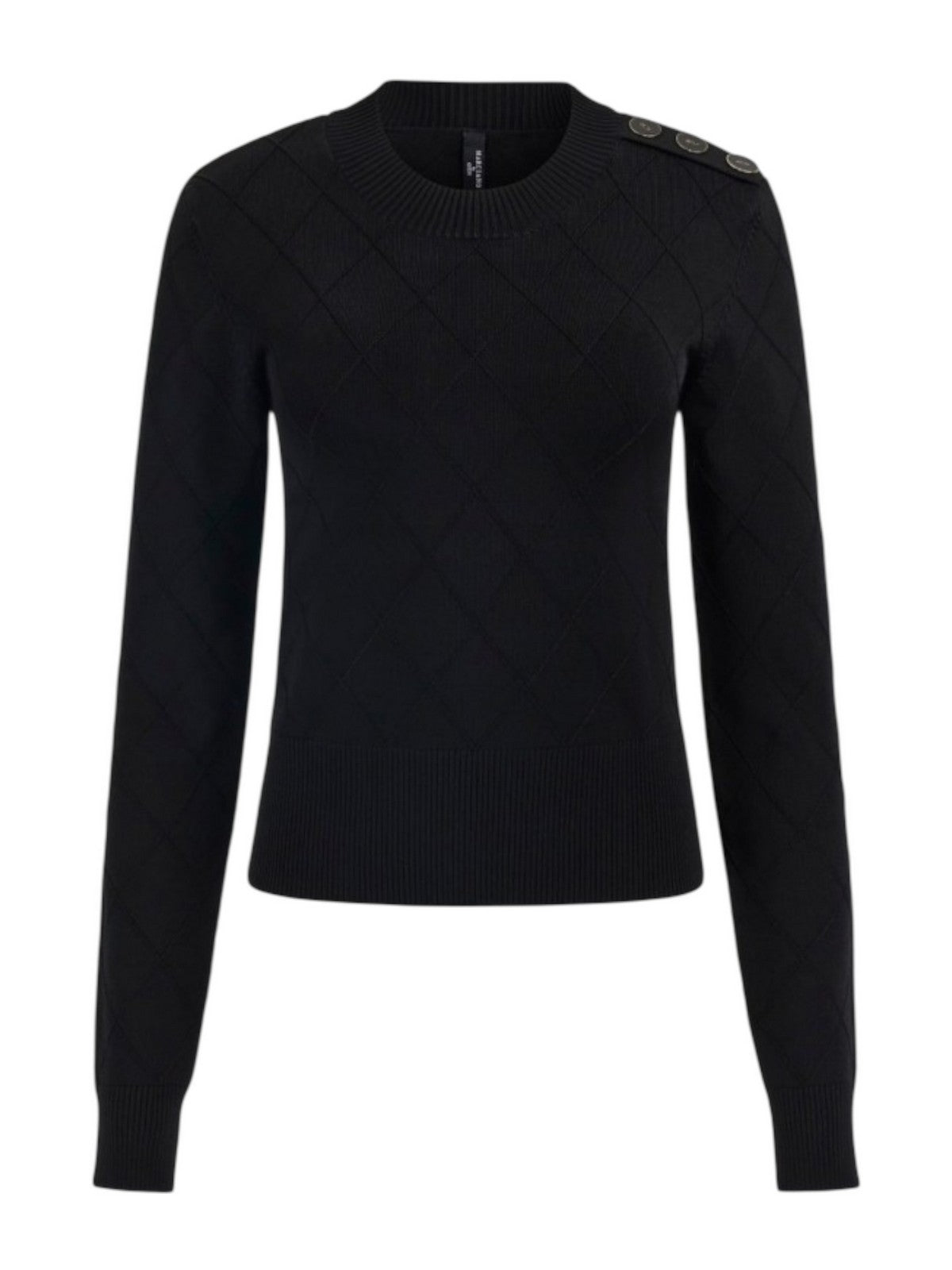 MARCIANO Maglione Donna MILEY LS TOP SWTR 5YGR11 5036Z JBLK Jet Black A996 gioboutiqueweb