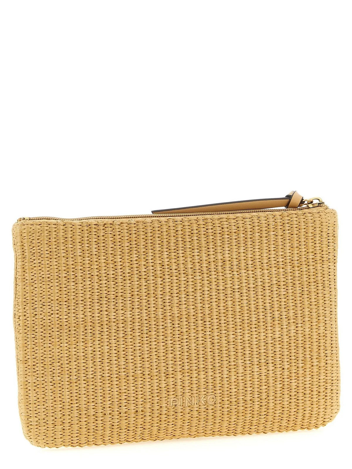PINKO Borsa Donna POCHETTE RAFIA 106763-A39Y C24Q RAFIA/NERO-ANTIQUE GOLD gioboutiqueweb