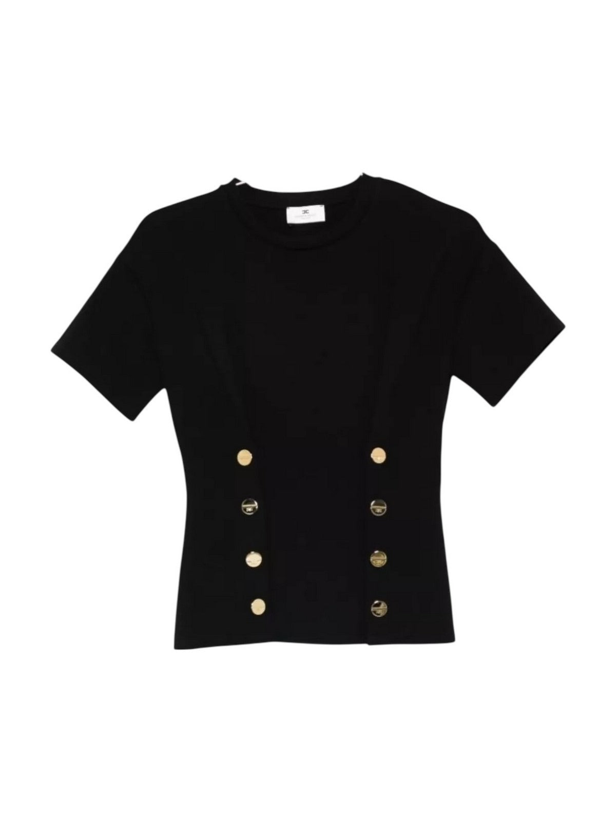 ELISABETTA FRANCHI T-shirt Donna MA00461E2 110 Nero gioboutiqueweb
