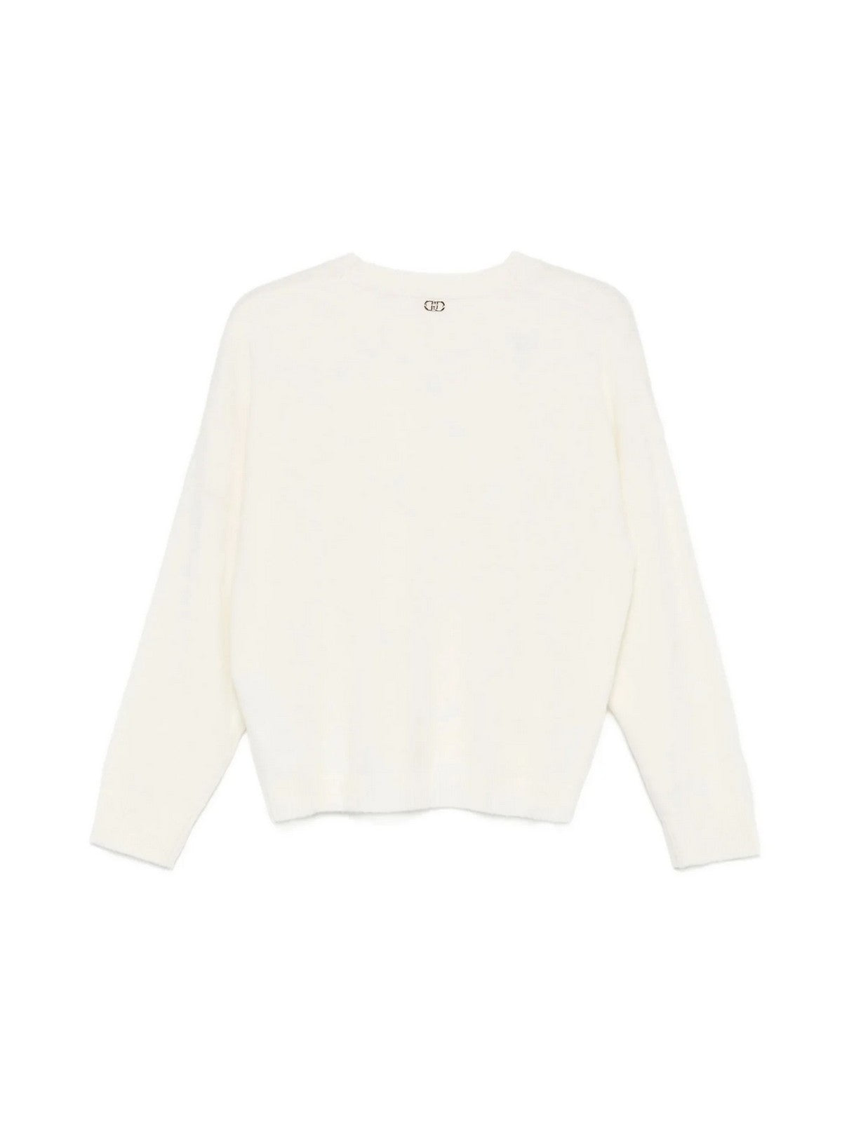LIU JO WHITE Maglione Donna MF5039MS009 10701 BIANCO LANA gioboutiqueweb