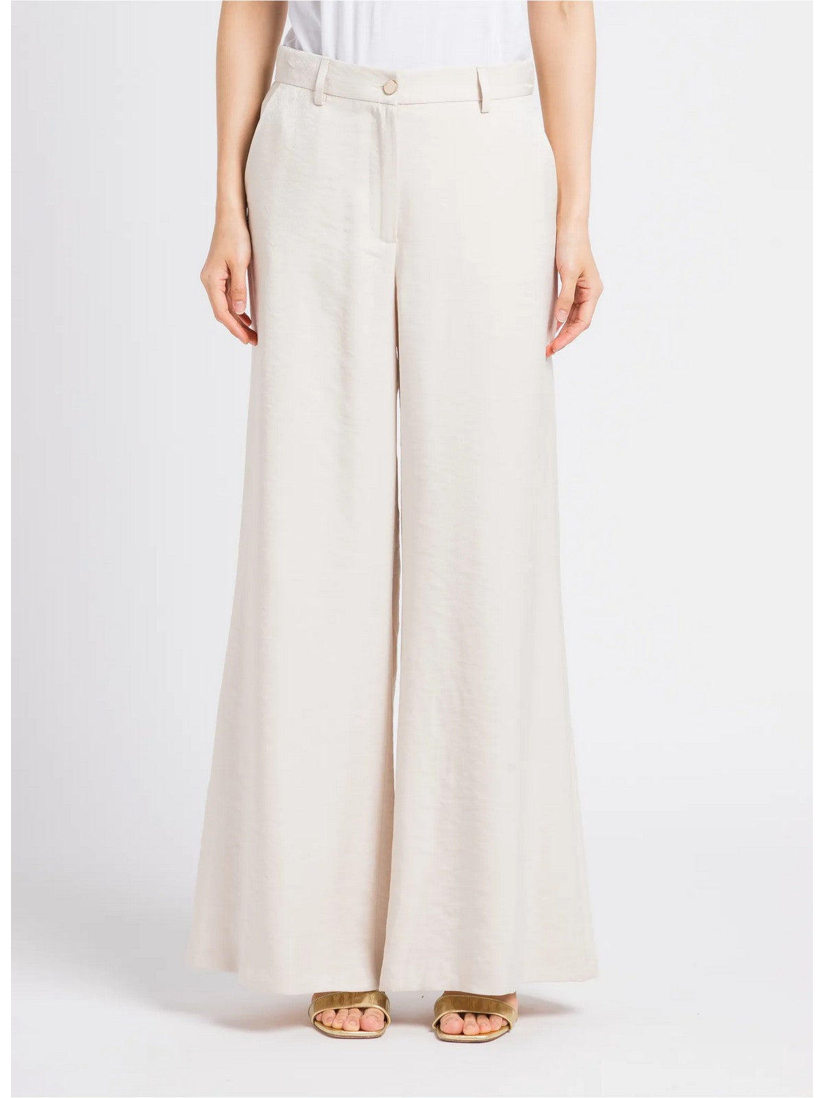 Liu Jo White Woman Pantalone M4354T3406 20304 Beige