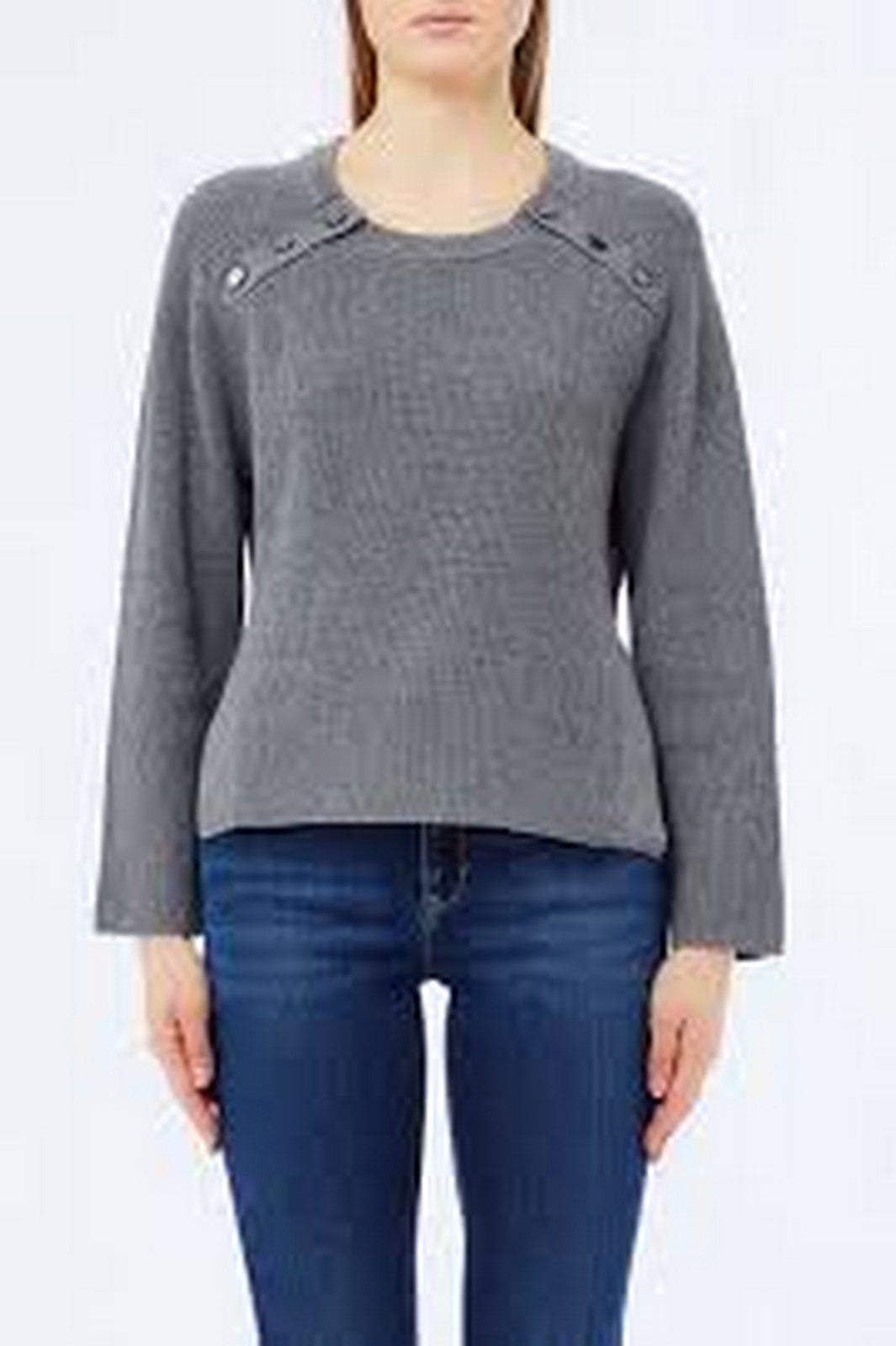 LIU JO WHITE Maglione Donna MF5396MS99E 02050 GRIGIO MD.MELANGE