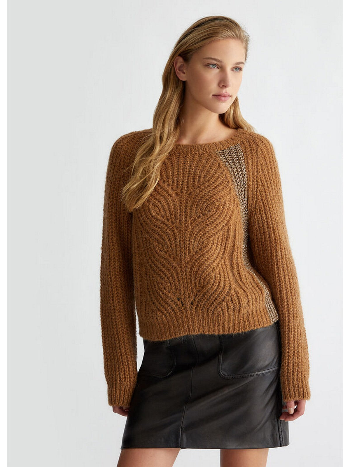 LIU JO WHITE Maglione Donna WF4527MAG71 81029 Marrone gioboutiqueweb