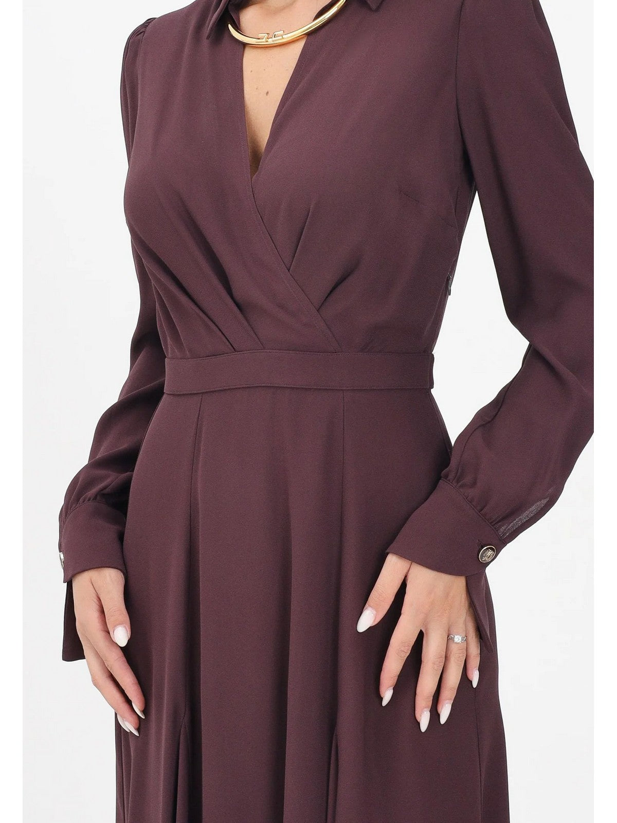 ELISABETTA FRANCHI Abito Donna ABT0356E2 EA4 MERLOT gioboutiqueweb