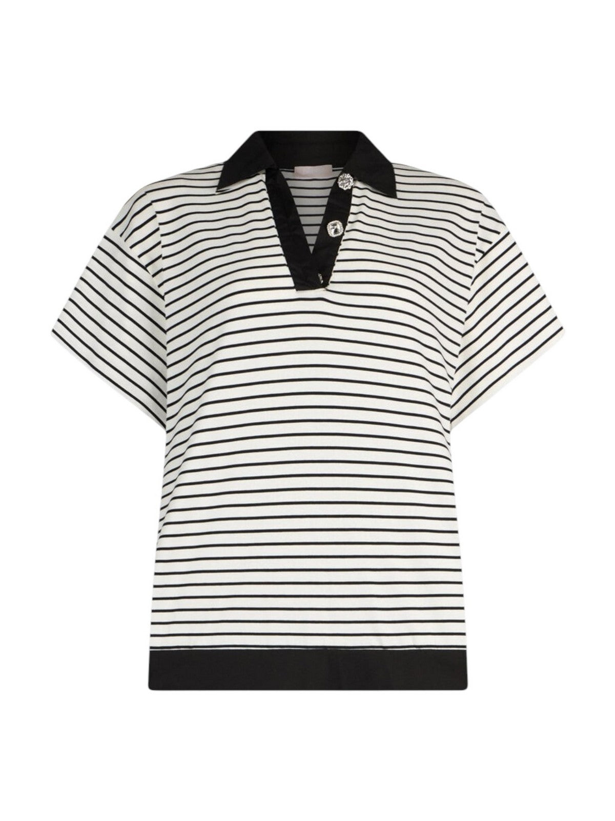 LIU JO WHITE T-shirt Donna WA6495J4909 P9442 Bl&white strip/black gioboutiqueweb