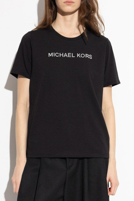 MICHAEL KORS T-shirt Donna MR651QP97J 001 BLACK gioboutiqueweb