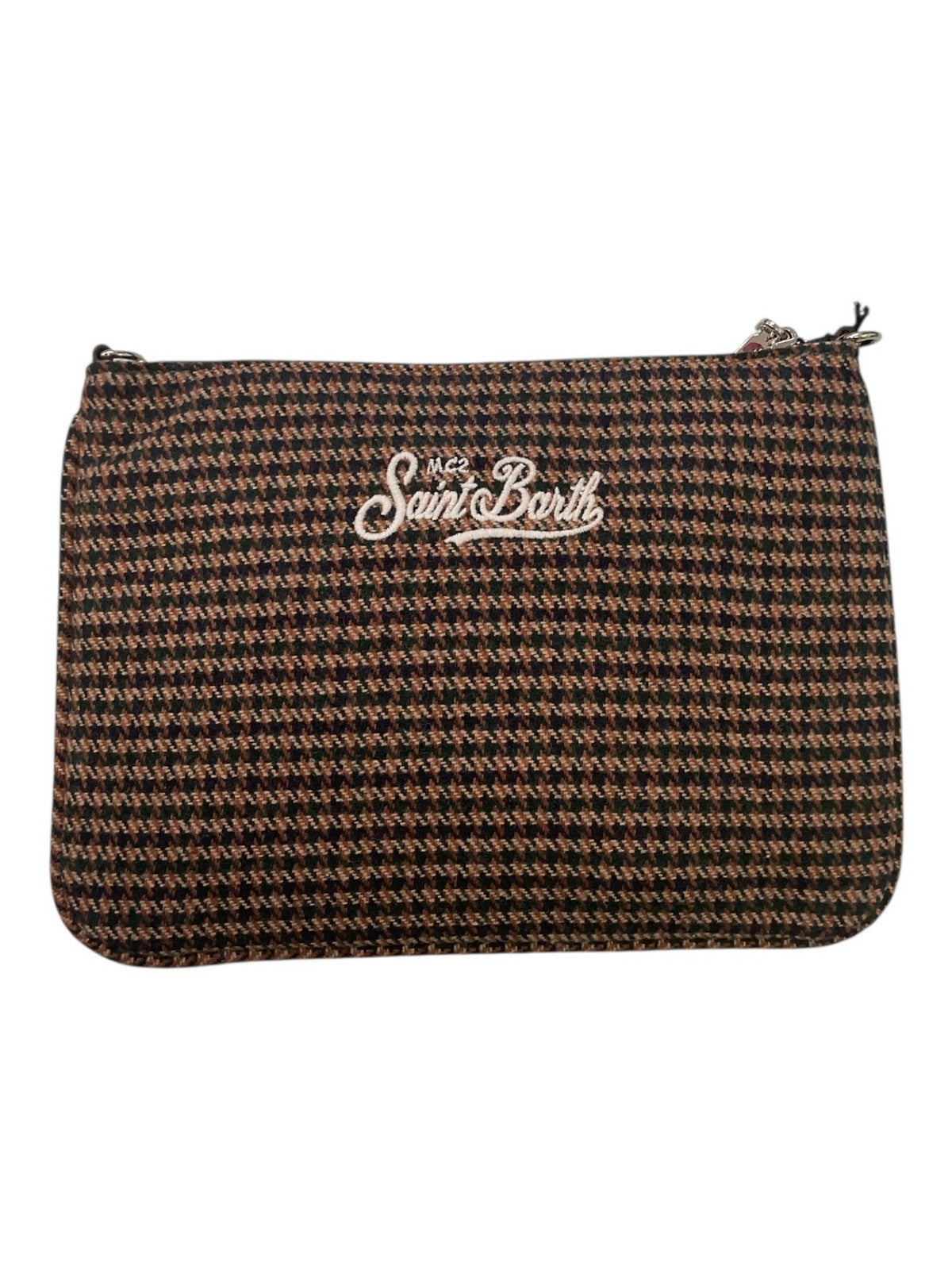 MC2 SAINT BARTH Pochette Donna PARISIENNE WOOL 01358I PIED DE POULE SOFT 5161 EMB gioboutiqueweb