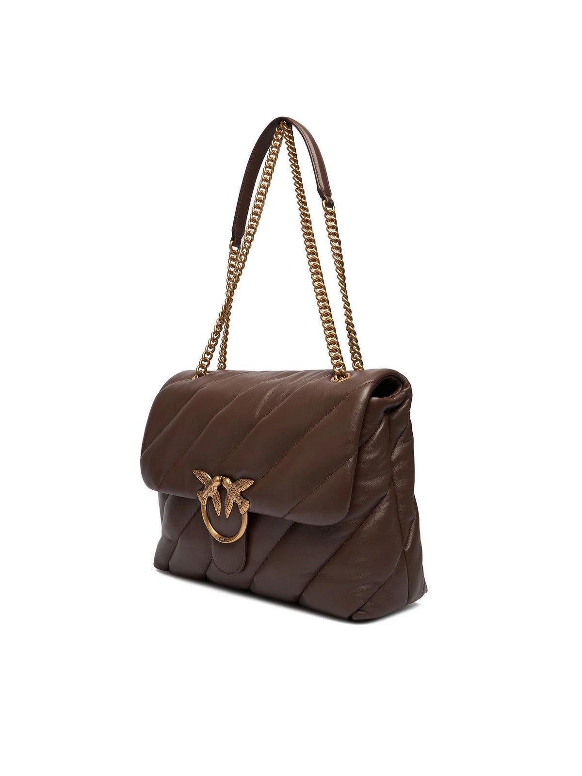 PINKO Borsa Donna Love Puff Big Cl Sheep Nappa 100037-A0F2 L74Q MARRONE CASTANO gioboutiqueweb