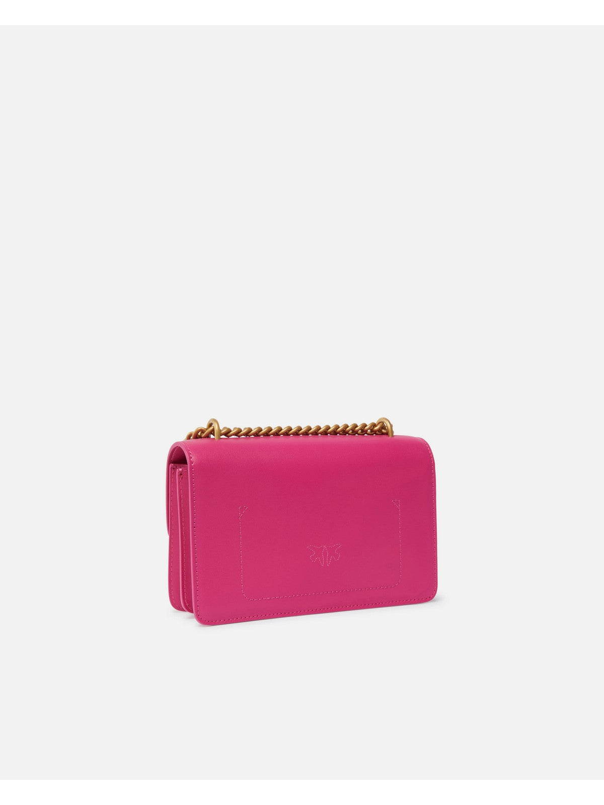 PINKO Borsa Donna Love One Mini Dc Vitello Seta 100074-A0F1 N17Q BARBABIETOLA CH-ANTIQUE GOLD gioboutiqueweb