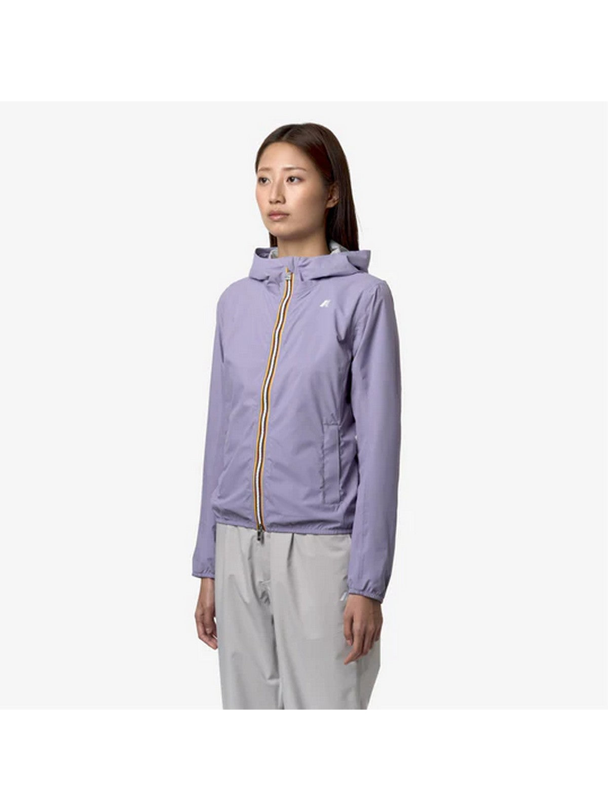 K-WAY Giubbino Donna Lily Eco Stretch Dot K5127LW 721 Viola gioboutiqueweb