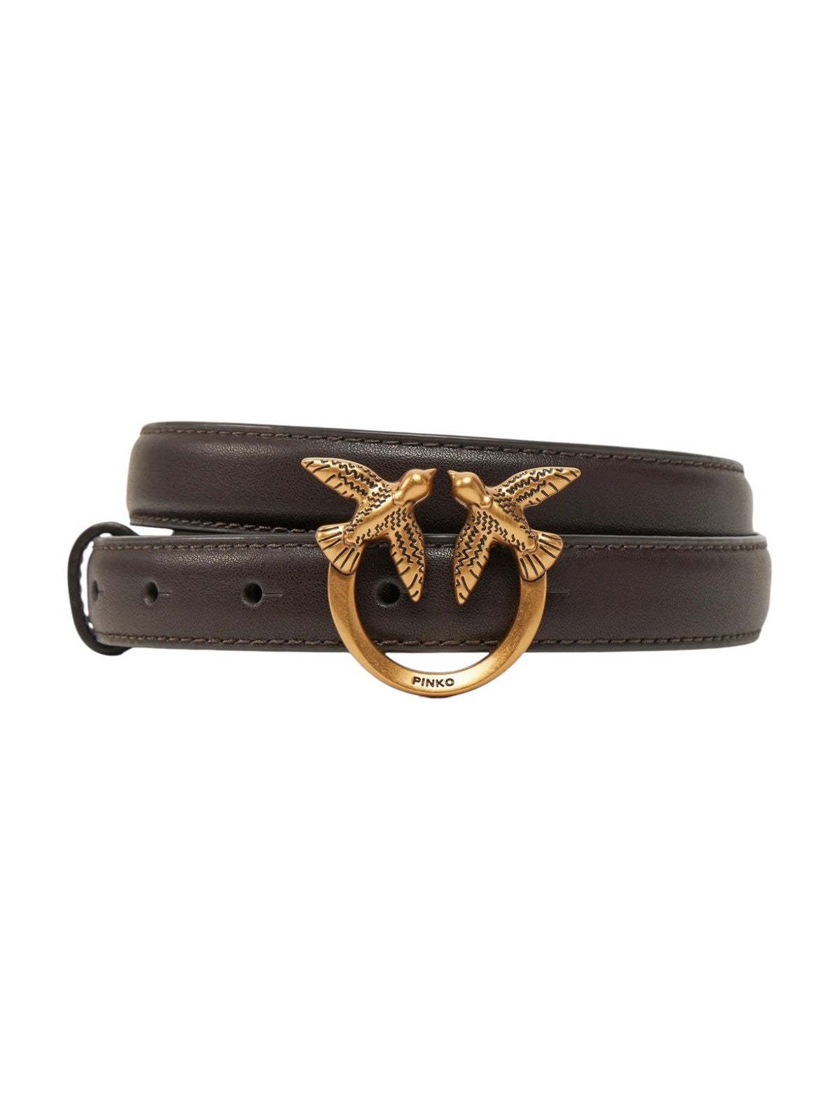 PINKO Cintura Donna LOVE BERRY H2 BELT.LOW 100143-A0F1 M32Q MORO-ANTIQUE GOLD gioboutiqueweb
