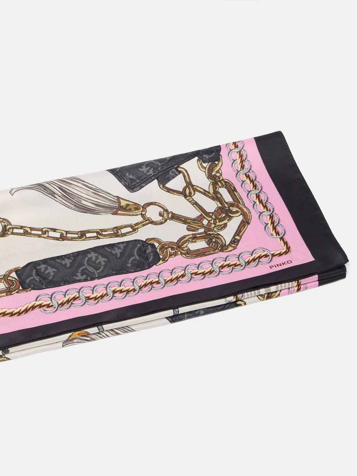 PINKO Foulard Donna LIMBO FOULARD TWILL STAMPA BOR 106656-A39L NZ5 MULTI. ROSA/NERO gioboutiqueweb
