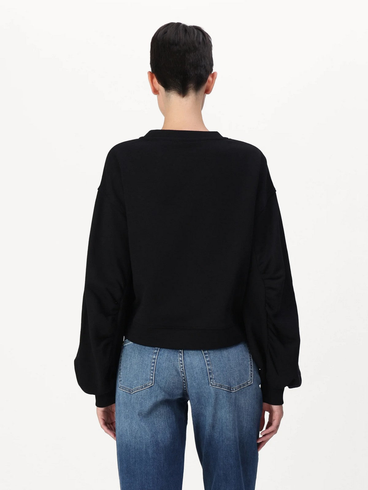 PINKO Felpa Donna Ceresole Maglia Felpa Logo Bir 102827-A24F Z99 Nero gioboutiqueweb