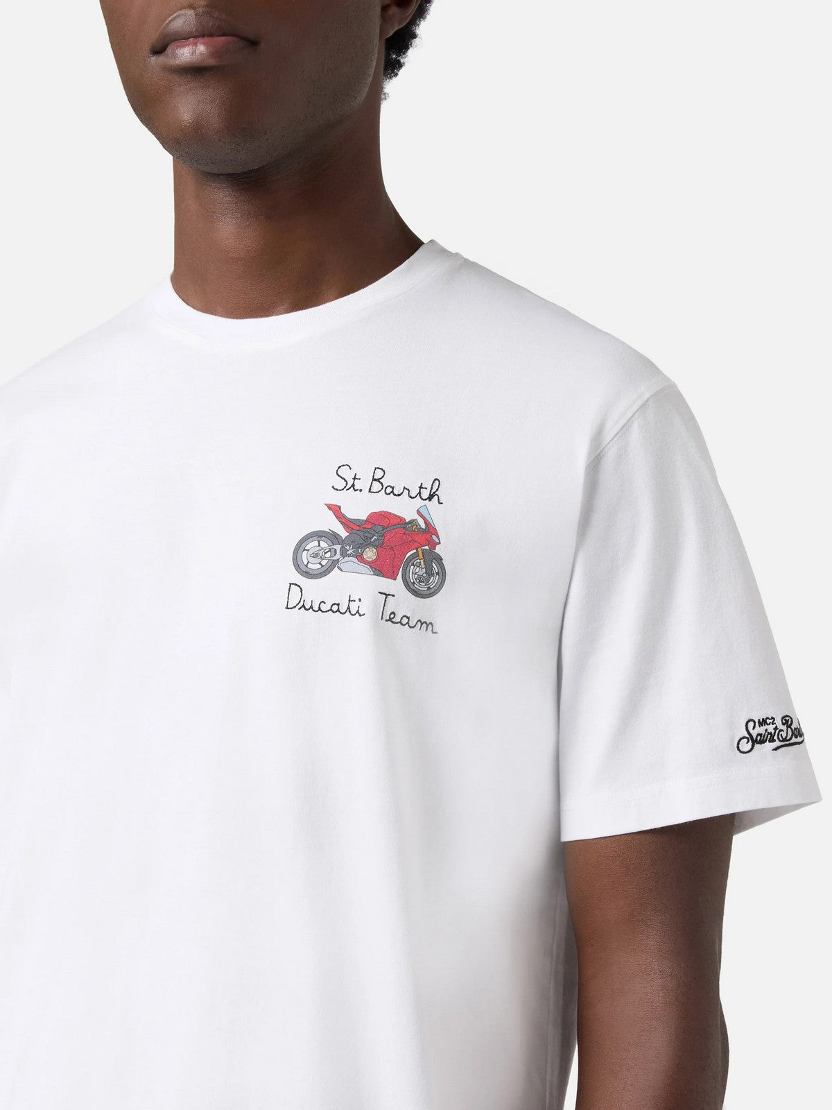 MC2 SAINT BARTH T-shirt Uomo PORTOFINO 04521L DUCATI TEAM 01N EMB