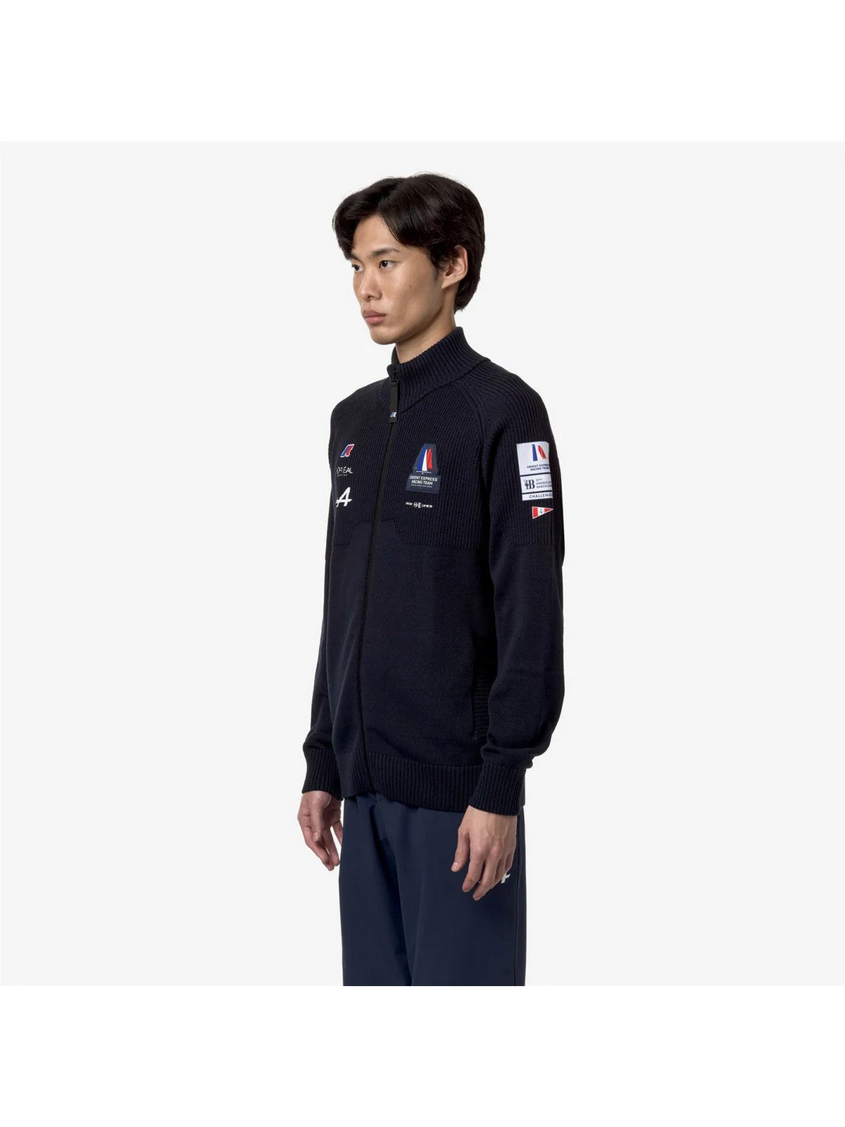K-Way-Männer Ault Orient Express Team AC K2127ZW B29 Blaues Sweatshirt