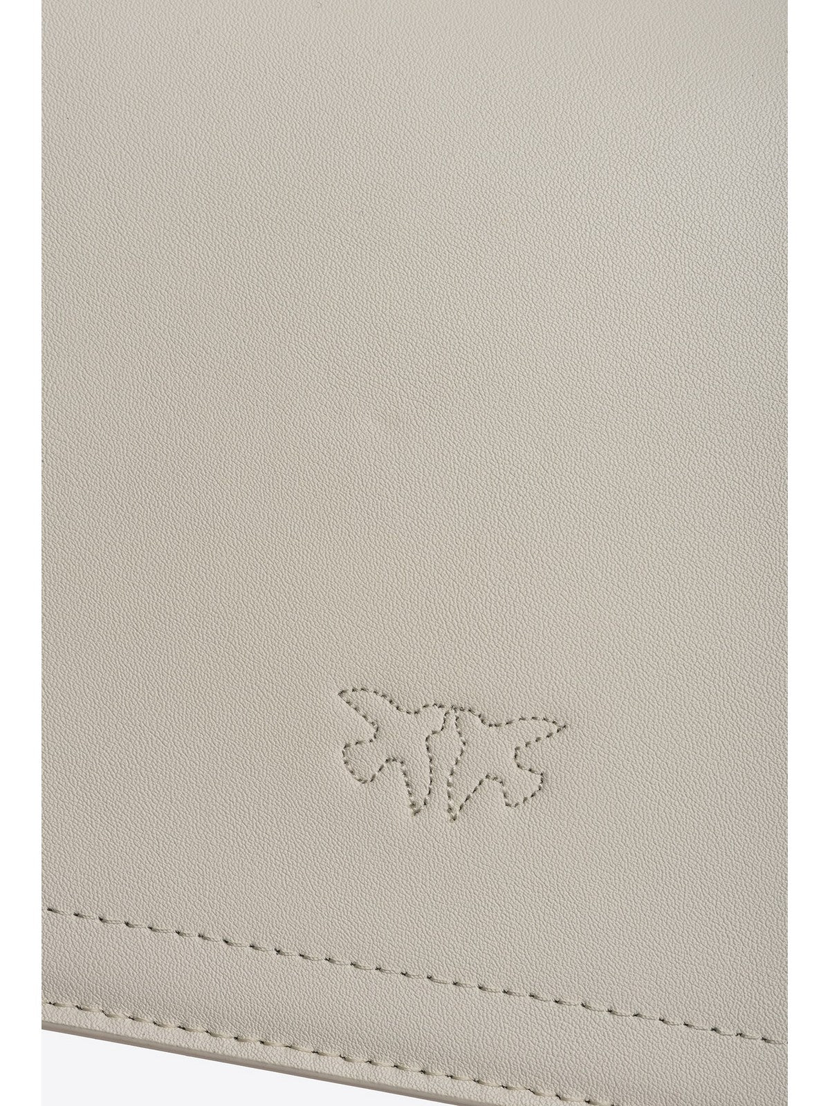 PINKO Borsa Donna Love One Classic Dc Vitello Se 100941-A0F1 Z14Q BIANCO SETA-ANTIQUE GOLD gioboutiqueweb