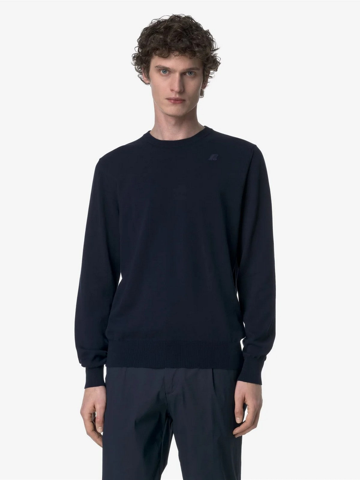 K-WAY Maglia Uomo Sebastien Cotton Ps K4122YW K89 BLUE DEPTH gioboutiqueweb
