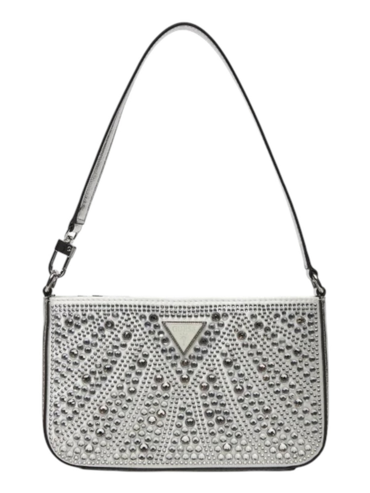 GUESS Borsa Donna BEAUVOIR MINI TOP ZIP SHDR BAG HWXY95 28720 SIL Argento gioboutiqueweb