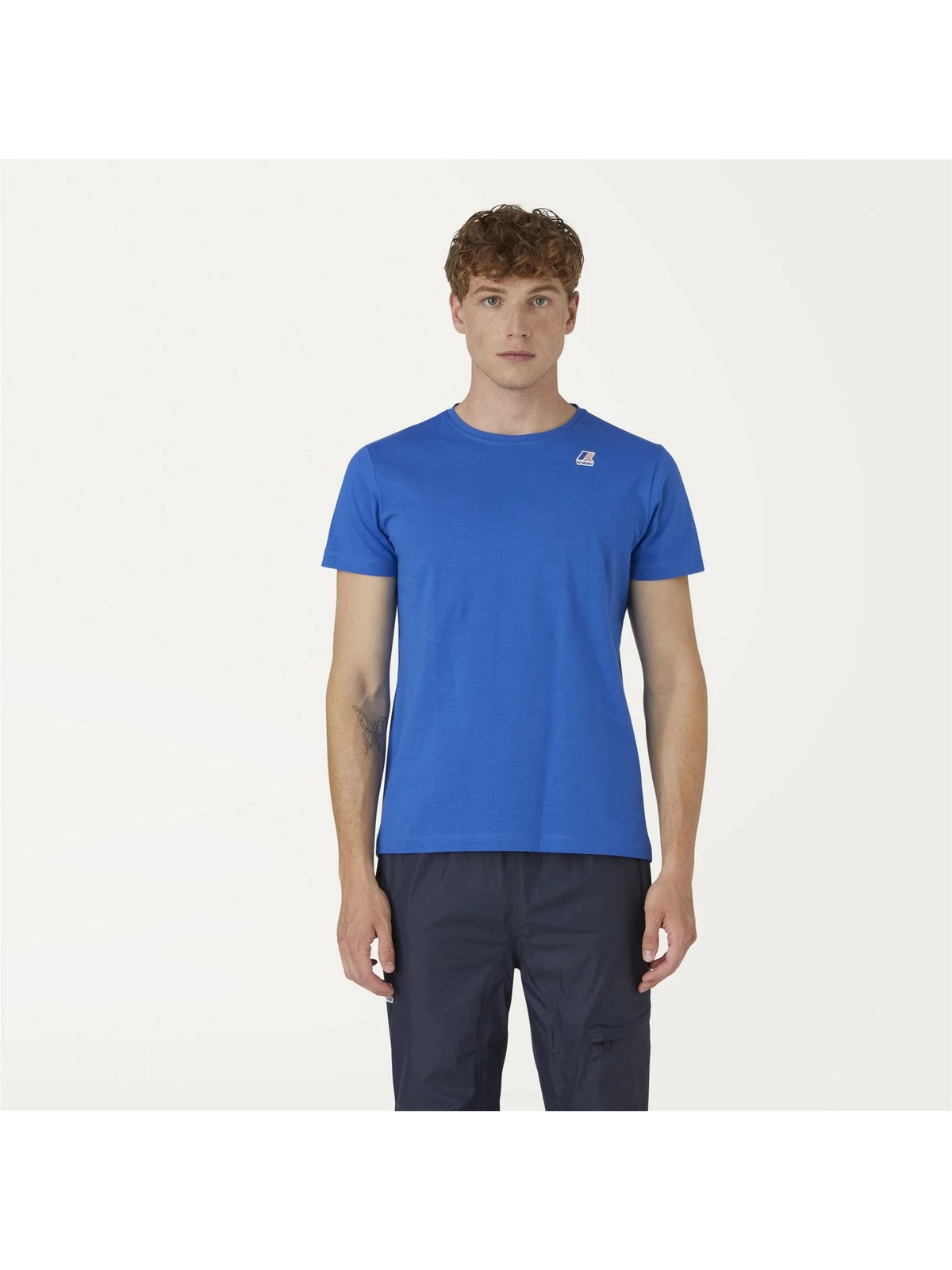 K-WAY T-Shirt e Polo Uomo Le vrai edouard K007JE0 063 Blu gioboutiqueweb