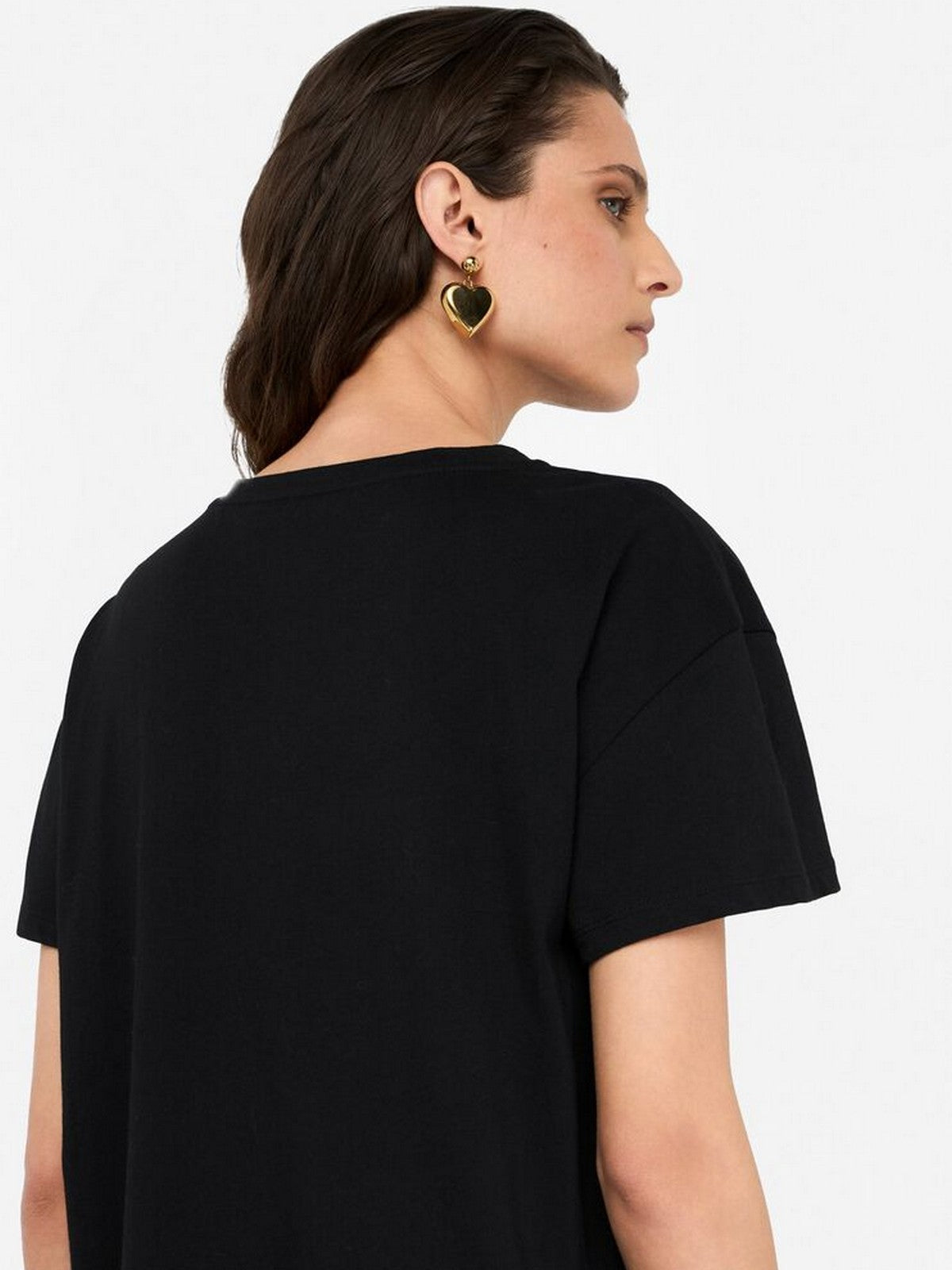 LIU JO WHITE T-shirt Donna MF5412JS923 P9142 Nero/penguin fashion