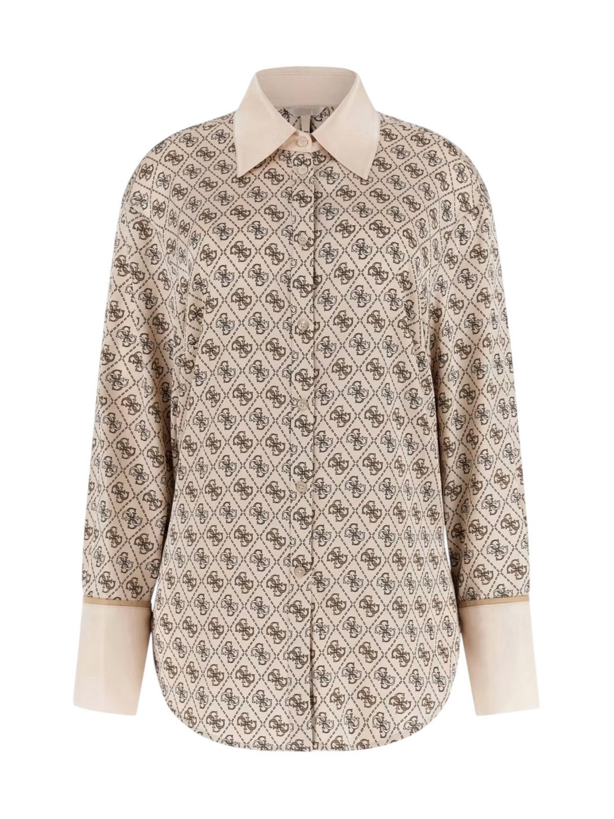 GUESS Camicia Donna LS ALEXANDRA SHIRT W4YH47 WF1T2 P1WE 4G ALL OVER LOGO LOV