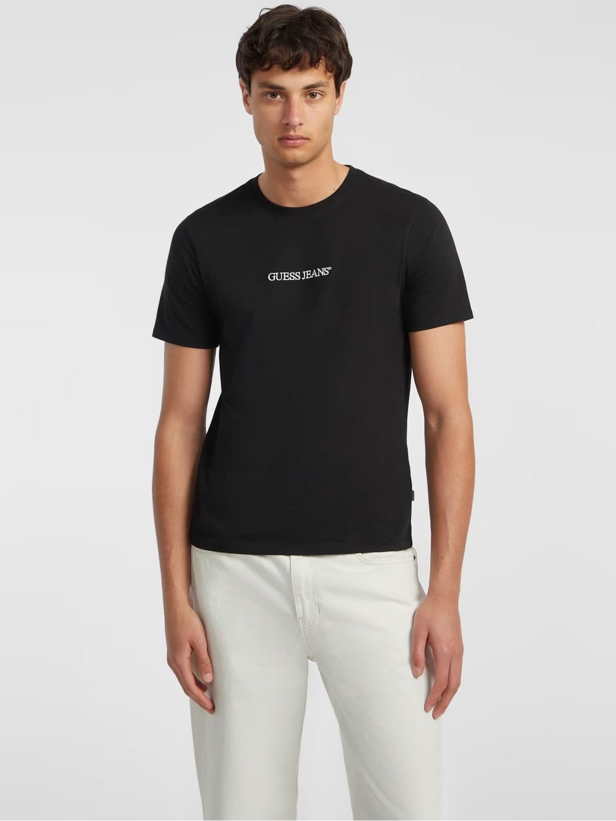 GUESS T-shirt Uomo GJ SS CN SLIM LOGO EMBRO TEE M4YI52 K8HM0 JBLK Jet Black A996 gioboutiqueweb