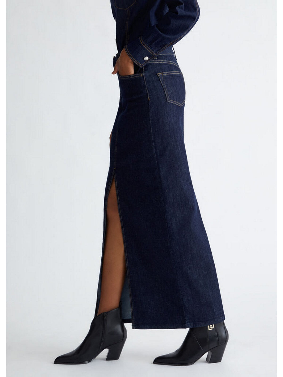 LIU JO BLUE DENIM Gonna Donna UF4199D4925 77000 Blu gioboutiqueweb