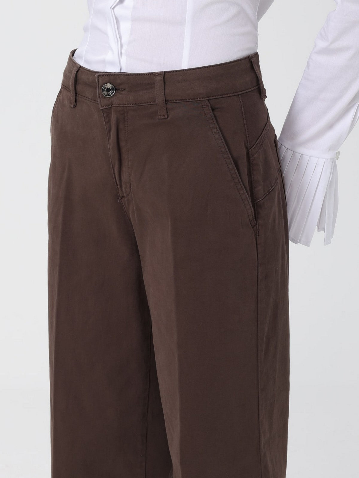 LIU JO WHITE Pantalone Donna MF5406T8191 90915 CIOCCOLATO