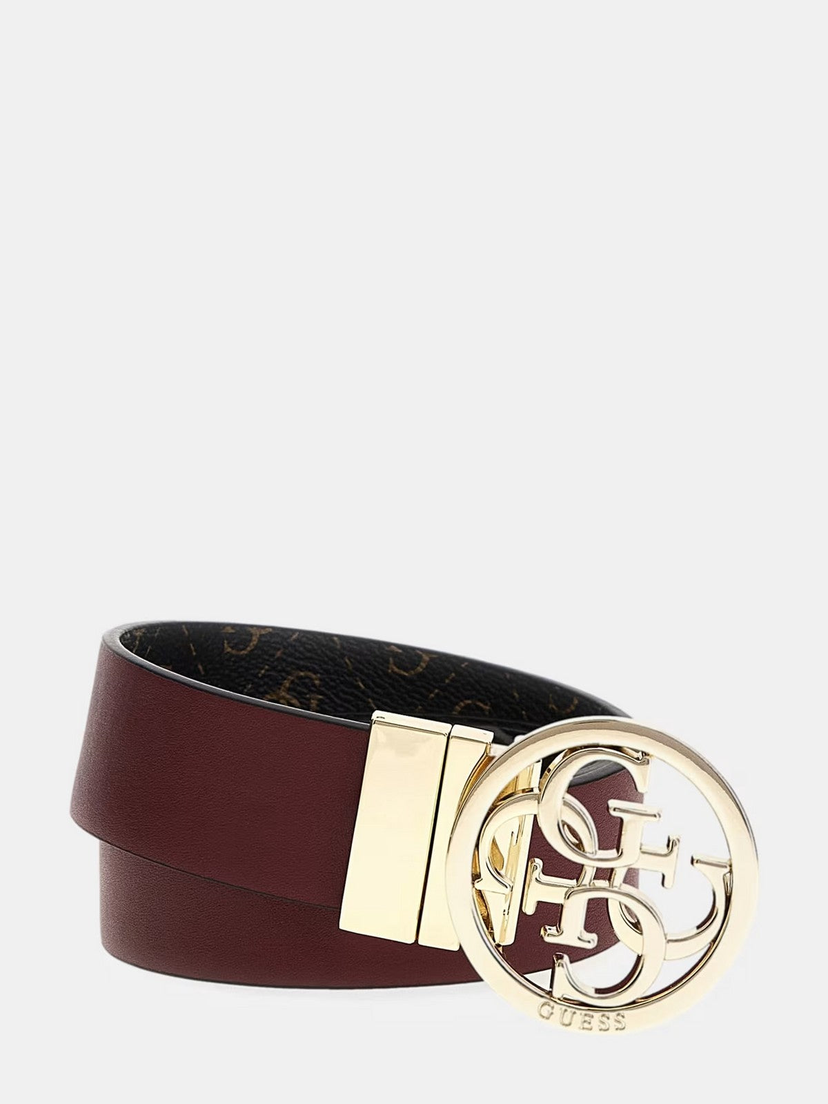 Guess Woman Belt Noelle Adj & Rev Pan Bw9062 P4135 BNL Marrone