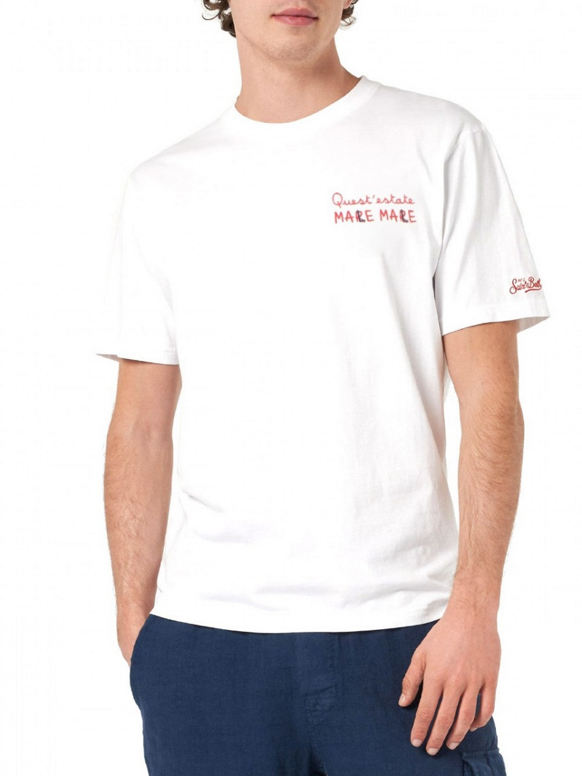 MC2 SAINT BARTH T-shirt Uomo PORTOFINO 05274H MARE MALE 01 EMB gioboutiqueweb