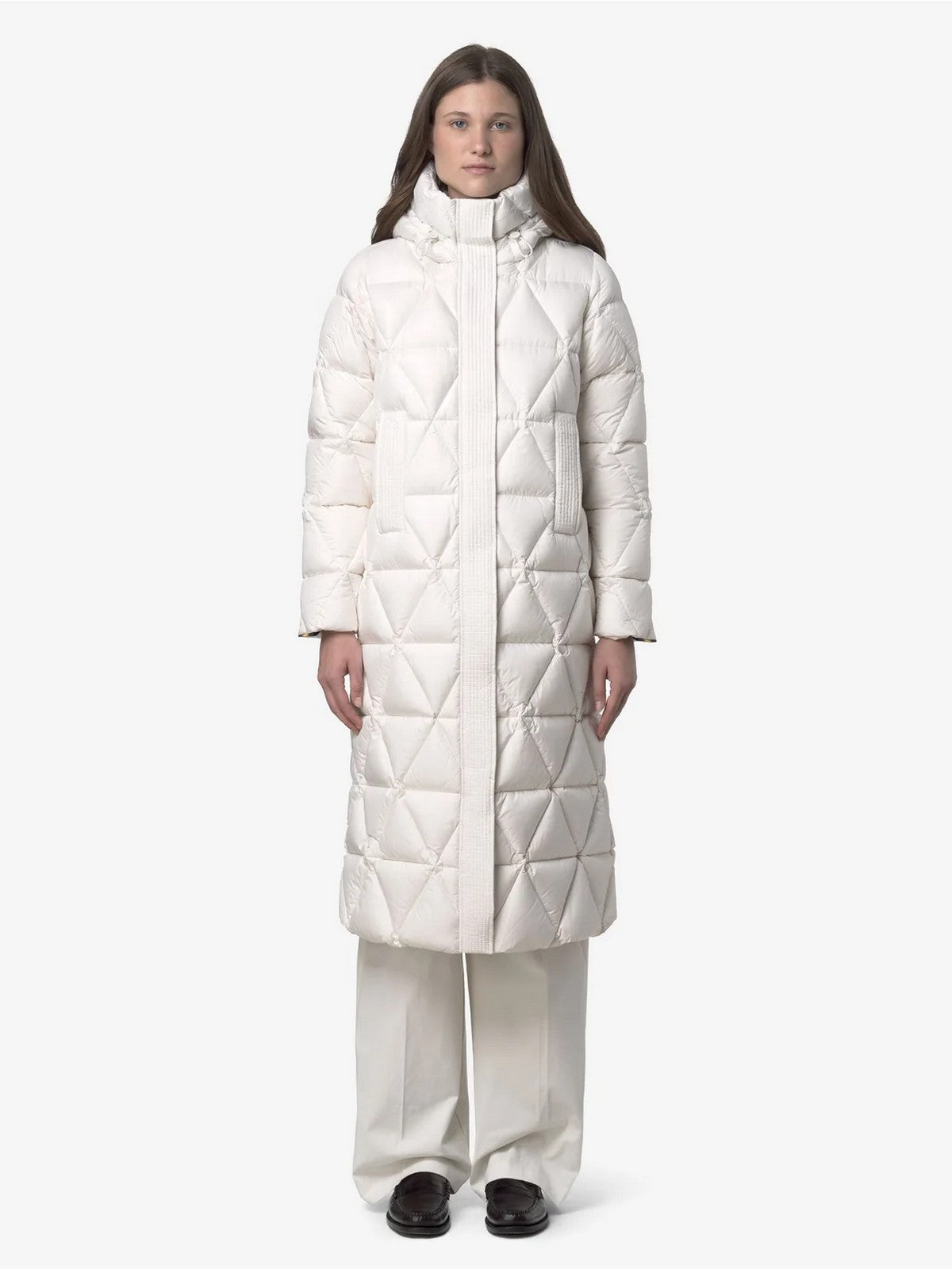 K-WAY Piumino Donna RUENNE THERMO MICROFIBER K7136JW B2Z WHITE GARDENIA COMBO