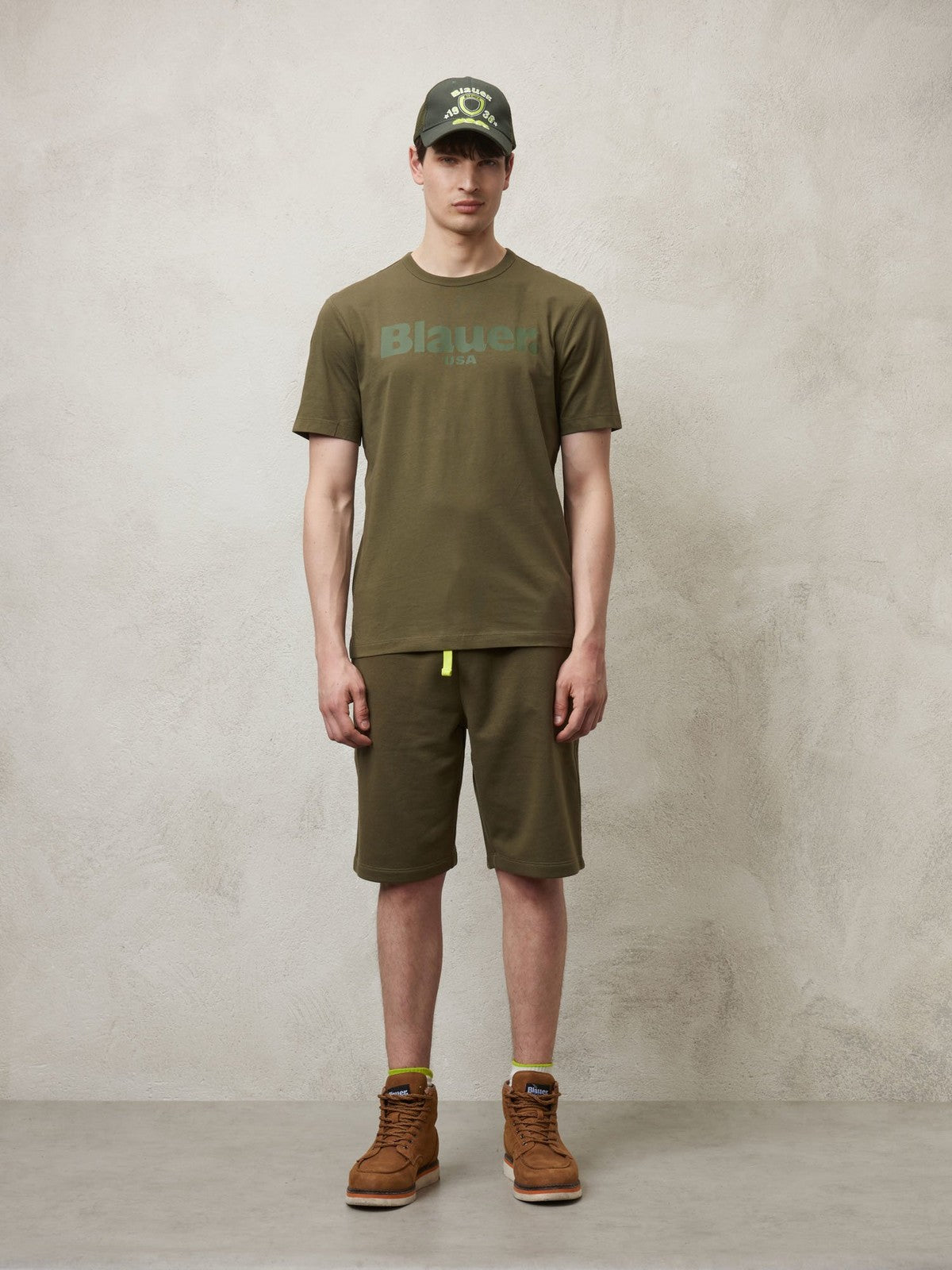 BLAUER T-Shirt e Polo Uomo 24SBLUH02142 004547 685 Verde gioboutiqueweb