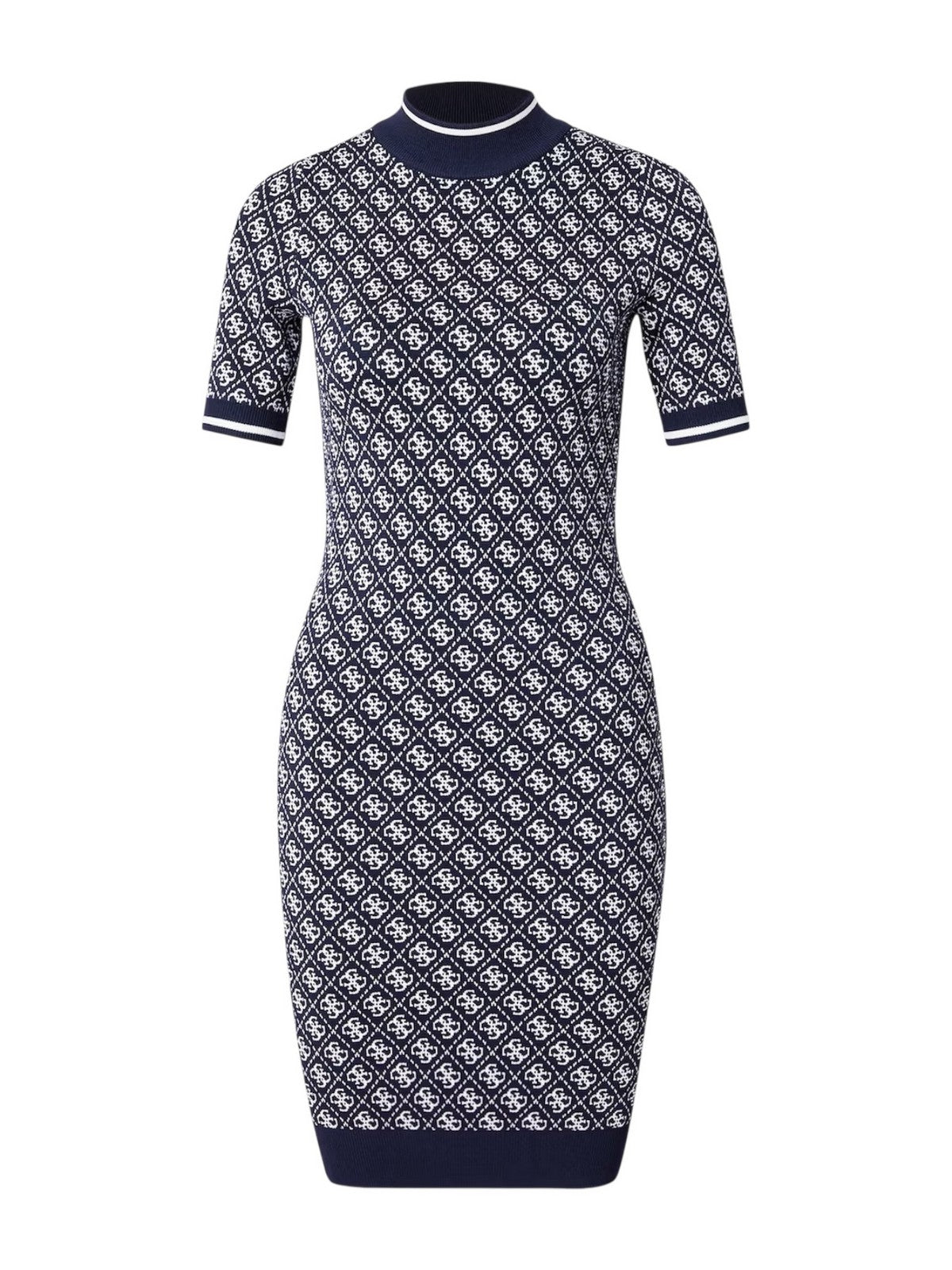 GUESS Abito Donna SS LISE 4G LOGO SWTR DRESS W3YK39 Z37K0 FBCF SMART BLUE AND CREAM gioboutiqueweb