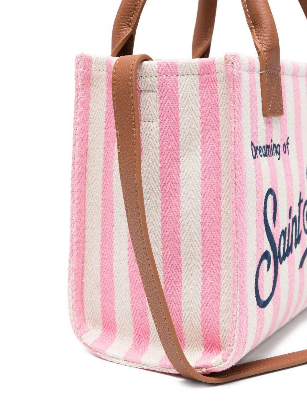 MC2 SAINT BARTH Borsa Donna VANITY BAG MIDI 01784L HB STRIPES LEATHER 2119 EMB
