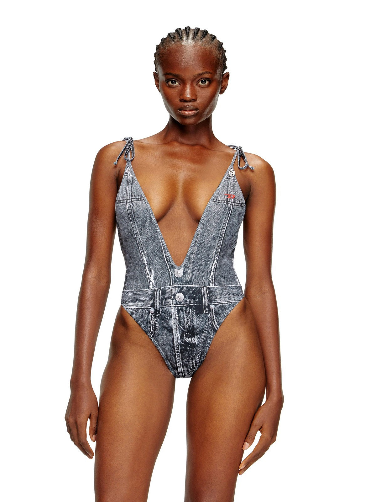 DIESEL Costume da bagno Donna KINSLEY-DNM INTERO A18751 0BNCW E6866 900 - DENIM gioboutiqueweb