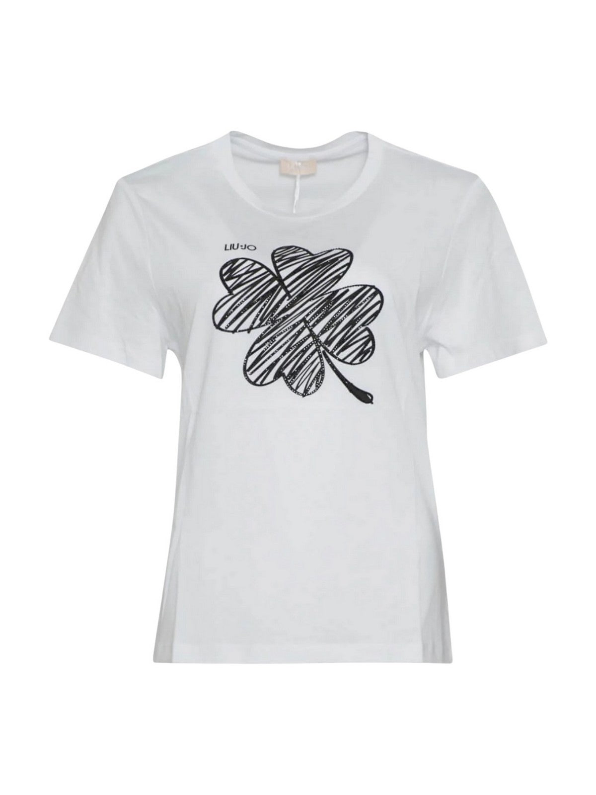 LIU JO WHITE T-shirt Donna MF5410JS923 P9154 Bianco/lucky LiuJo